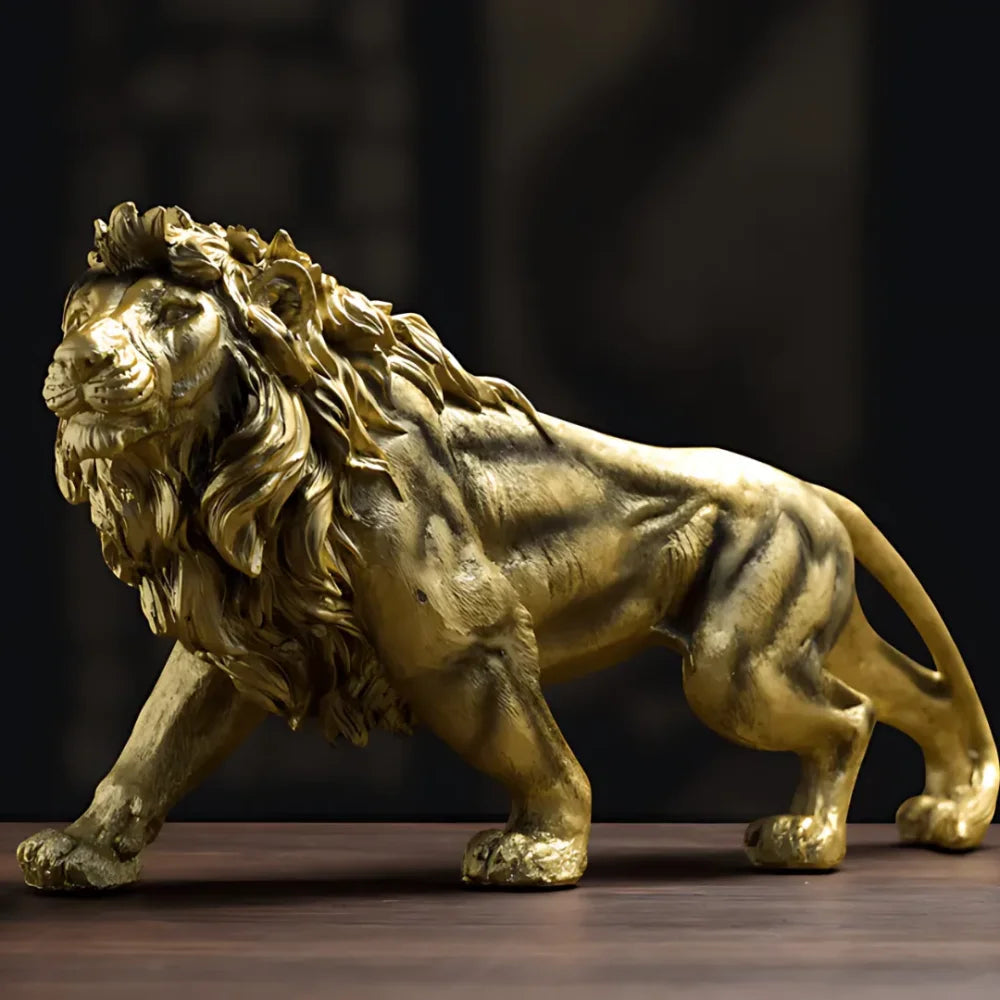 Escultura León Dorado