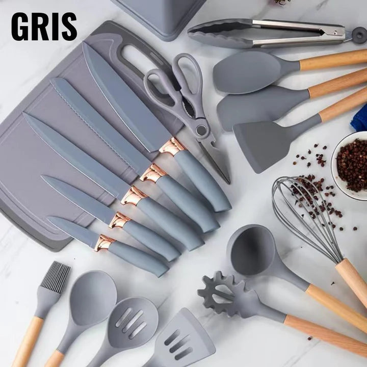 Set x 19 PIEZAS 🔥 - Utensilios Premium Para Tu Cocina 🍳👨🍳