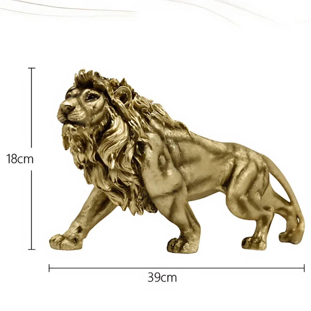 Escultura León Dorado