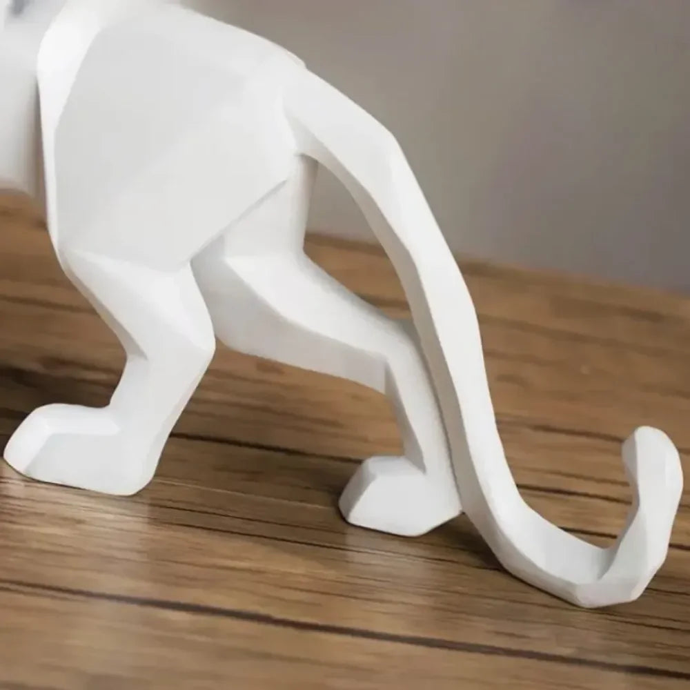 Escultura de Leopardo en Resina