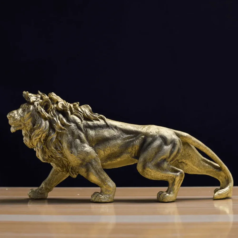 Escultura León Dorado