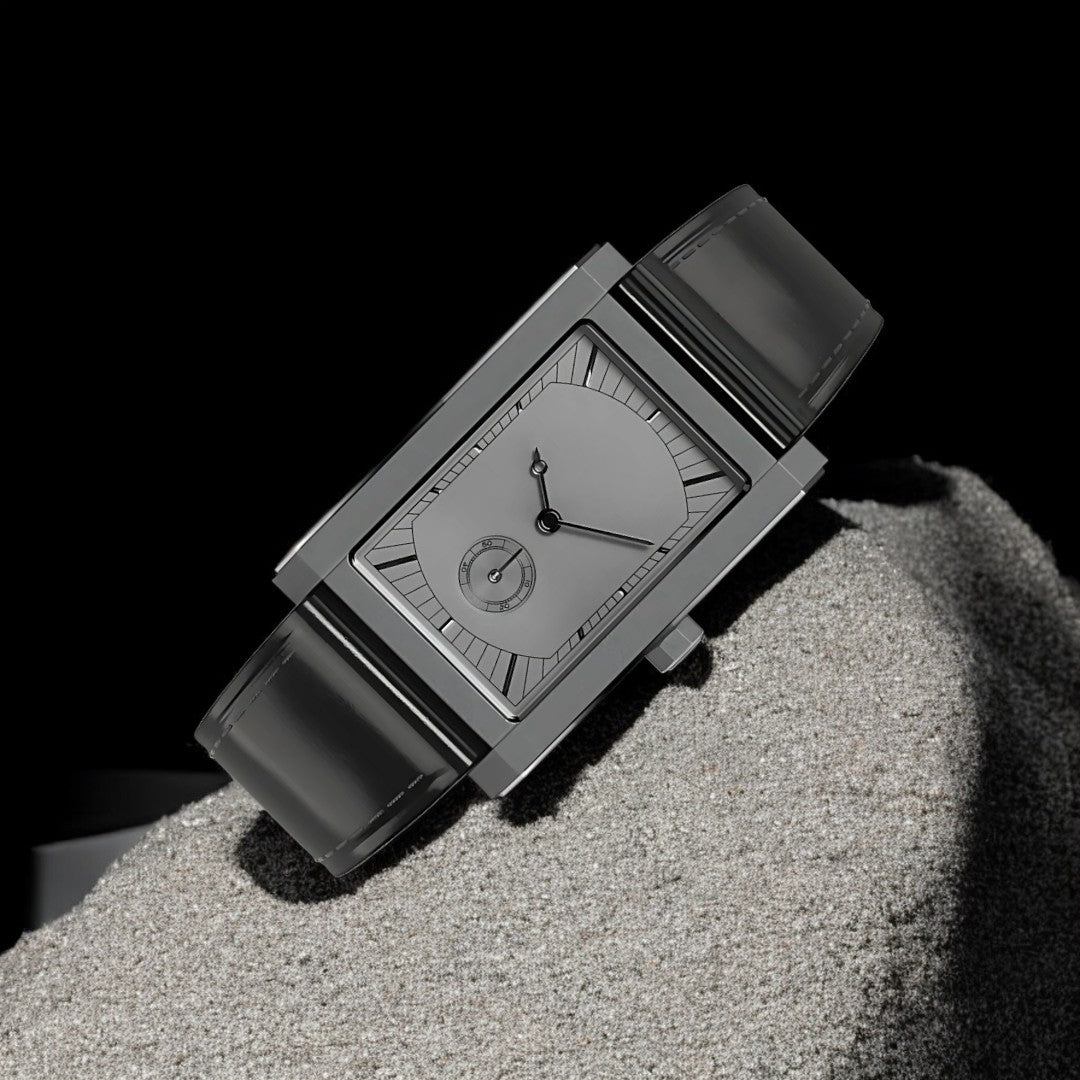 RELOJ PARA HOMBRE TANK CON CORREA DE CUERO