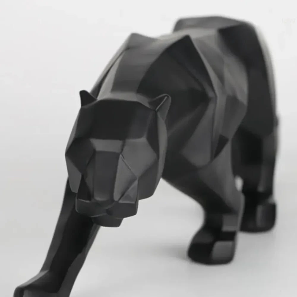 Escultura de Leopardo en Resina