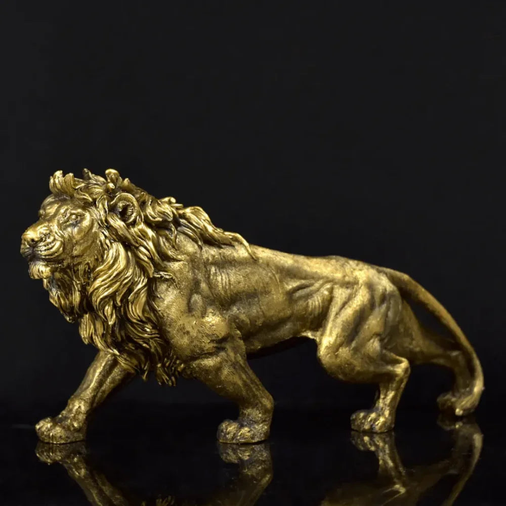 Escultura León Dorado