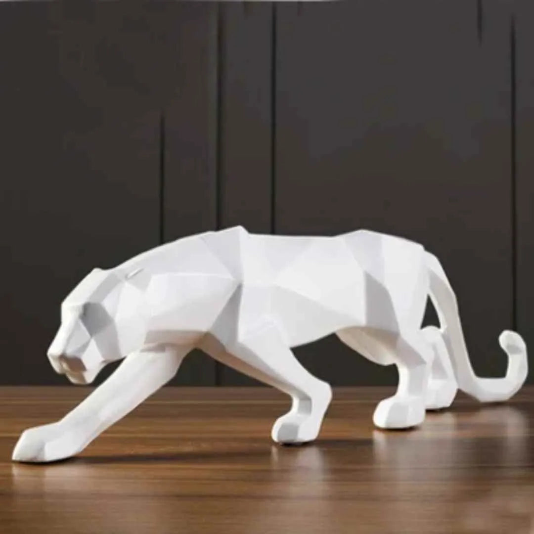 Escultura de Leopardo en Resina