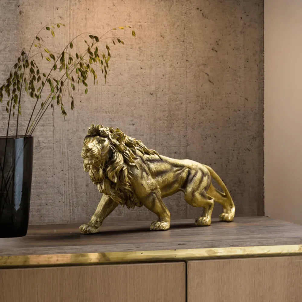 Escultura León Dorado
