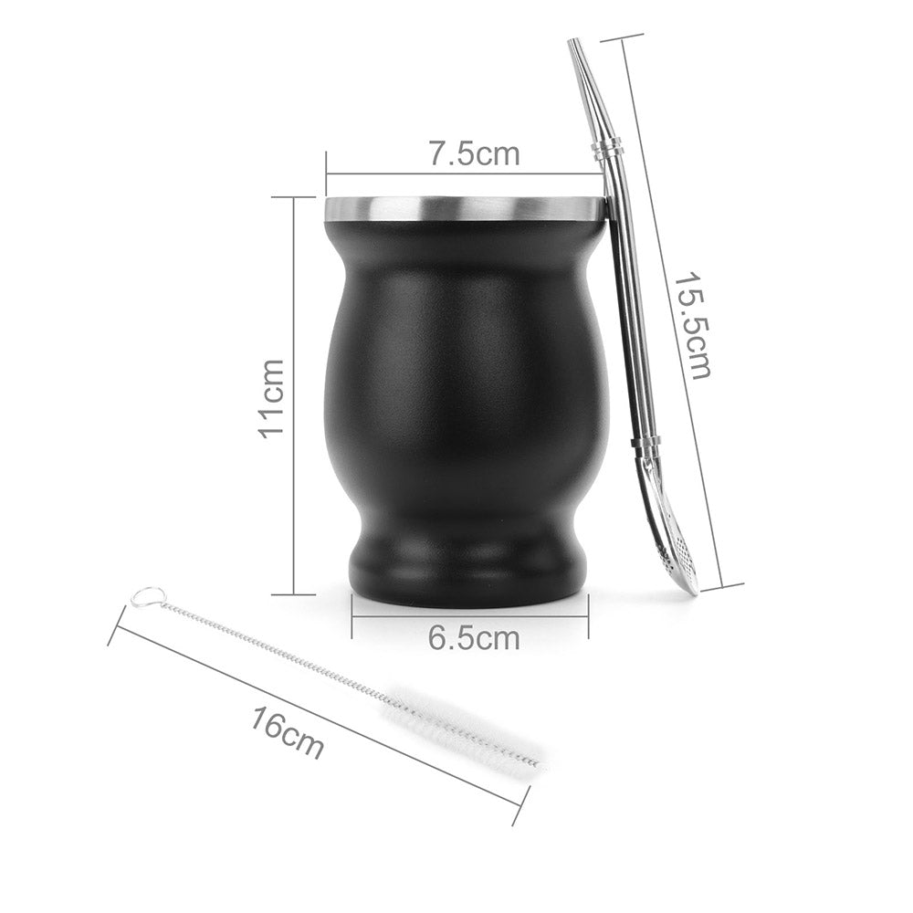 Cuia Mate Premium de Acero Inoxidable