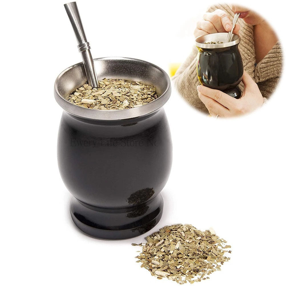 Cuia Mate Premium de Acero Inoxidable
