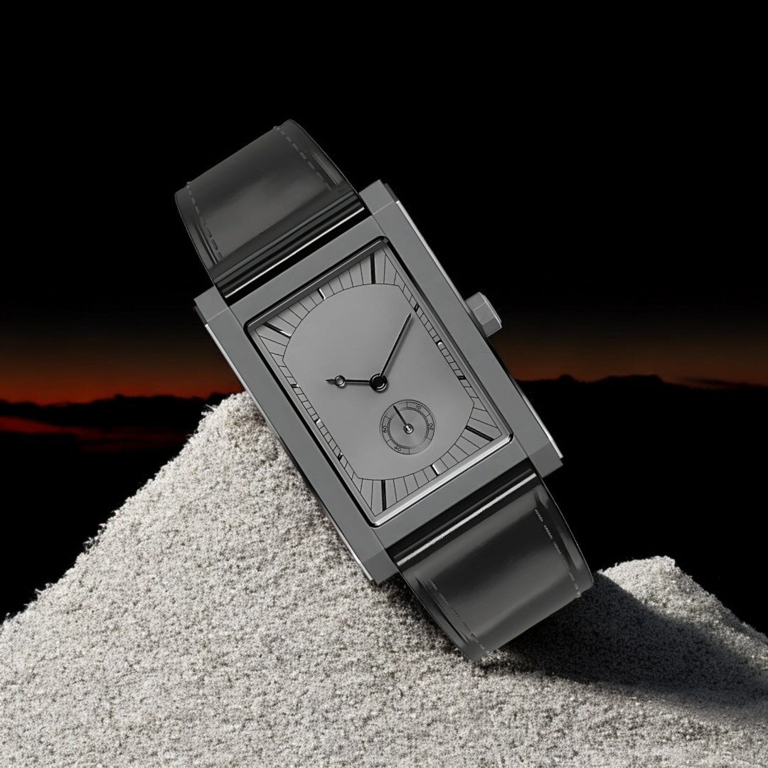 RELOJ PARA HOMBRE TANK CON CORREA DE CUERO