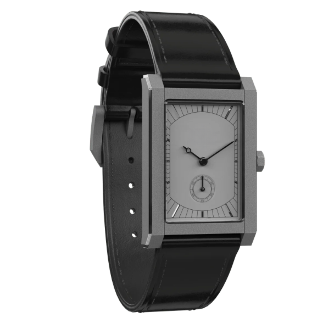 RELOJ PARA HOMBRE TANK CON CORREA DE CUERO