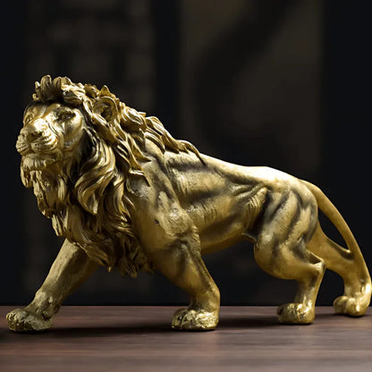 Escultura León Dorado