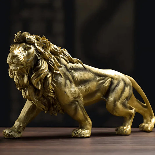 Escultura León Dorado