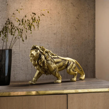 Escultura León Dorado
