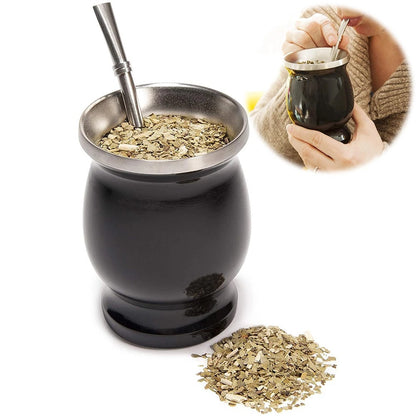Cuia Mate Premium de Acero Inoxidable