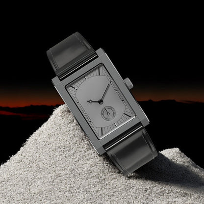 RELOJ PARA HOMBRE TANK CON CORREA DE CUERO